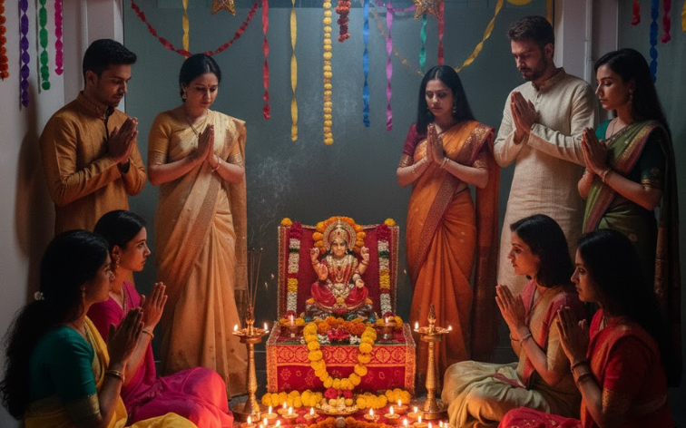 Arrange Lakshmi Puja Icon Media 